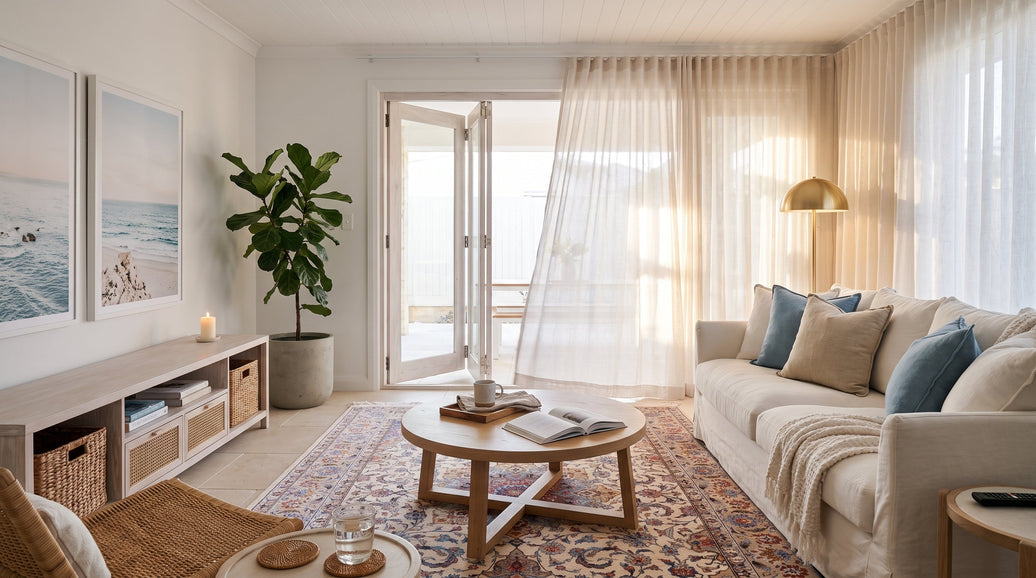 The Gulf Summer Interior Has Already Solved the Overcrowded Room